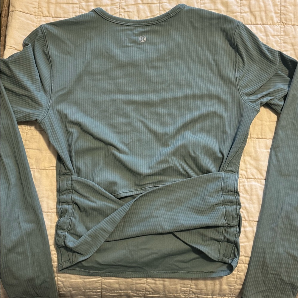 Lululemon “All It Takes” Back Twist Ribbed Long Sleeve Top